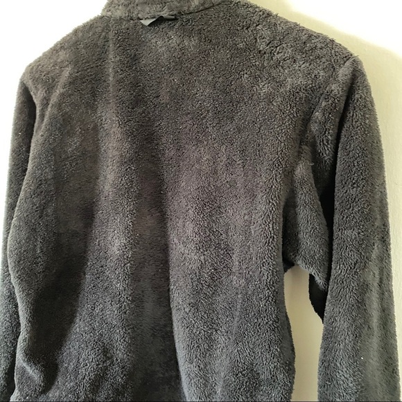 The North Face Black Fleece Jacket Osito Fuzzy Teddy Coat Full Zip Womens Small - Picture 4 of 10